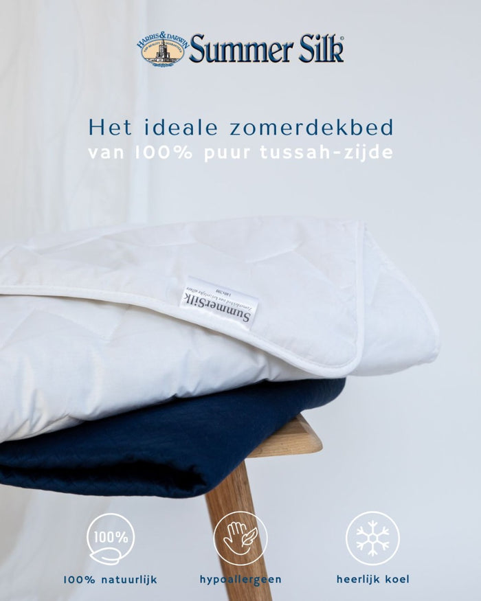 H&D Summer Silk Koel natuur zijde Zomer dekbed 240x220cm