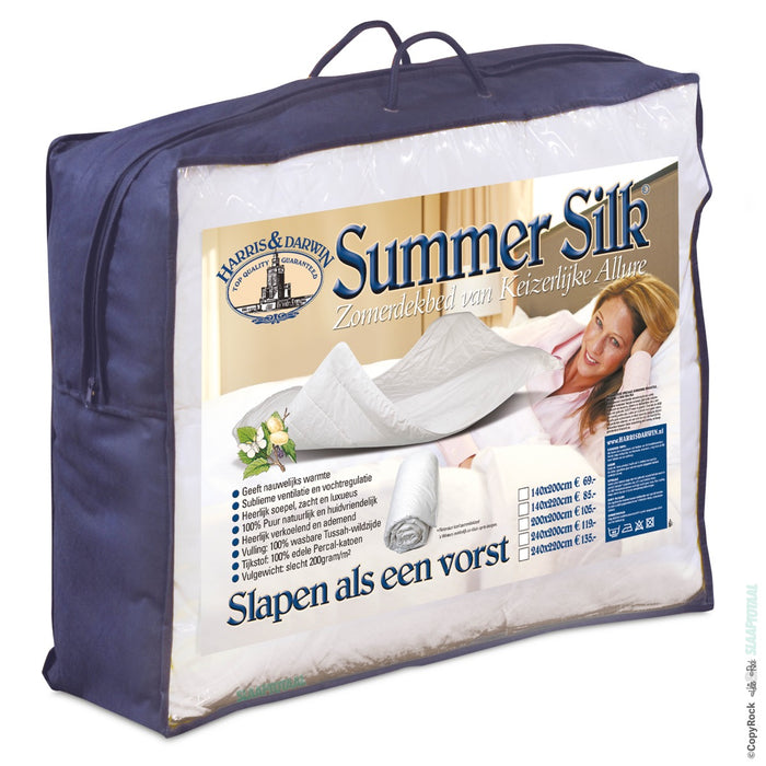 H&D Summer Silk Koel natuur zijde Zomer dekbed 240x200cm
