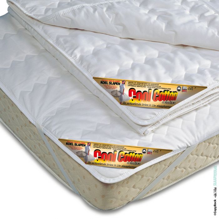 Cool Cotton beschermtopper 100% katoen koele Matrasoplegger 160x200cm