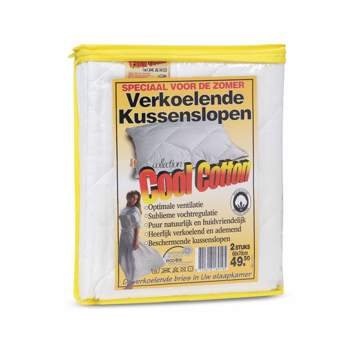 Cool Cotton Flinterdun en licht 100% katoenen Kussensloop 60x70cm