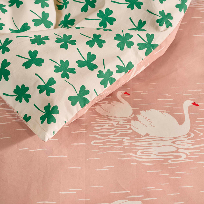 Essenza Swan Lake Dekbedovertrek - 140 x 220 cm - Misty rose