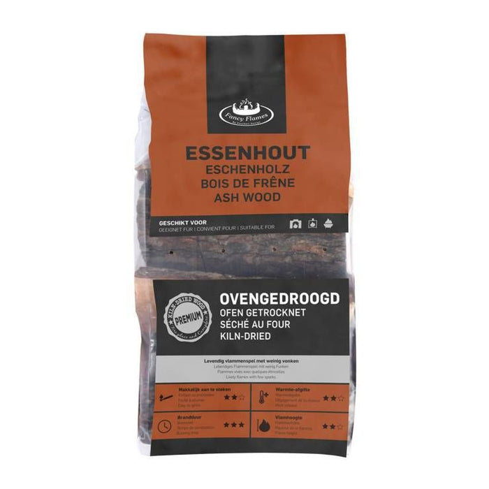 Esschert Design   - Vuurkorf met 8kg ovengedroogd essenhout