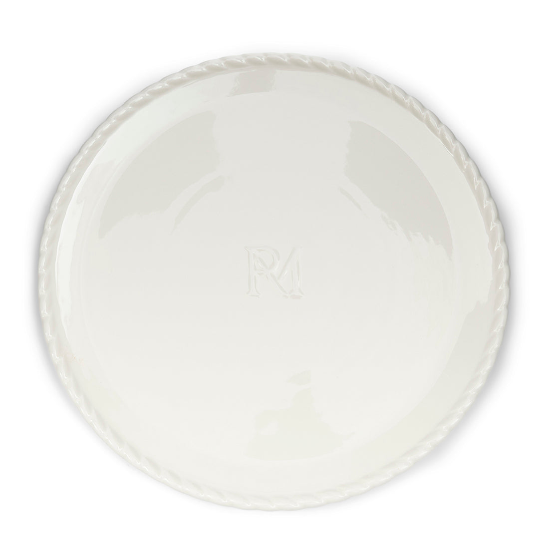 Riviera Maison Dinerbord wit, Plat bord - Elegant Twist - Porselein