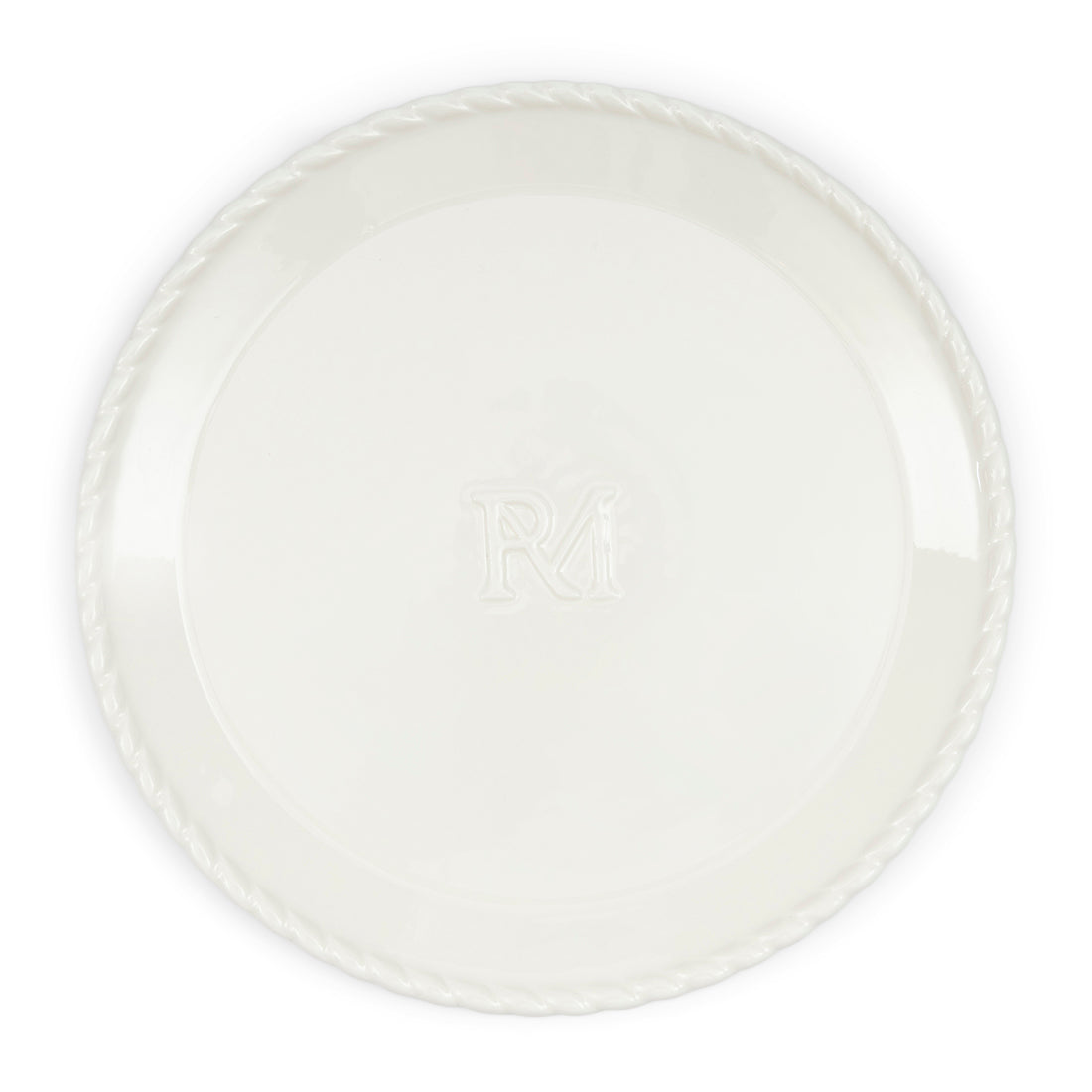 Riviera Maison Ontbijtbord wit, Plat bord - Elegant Twist - Porselein