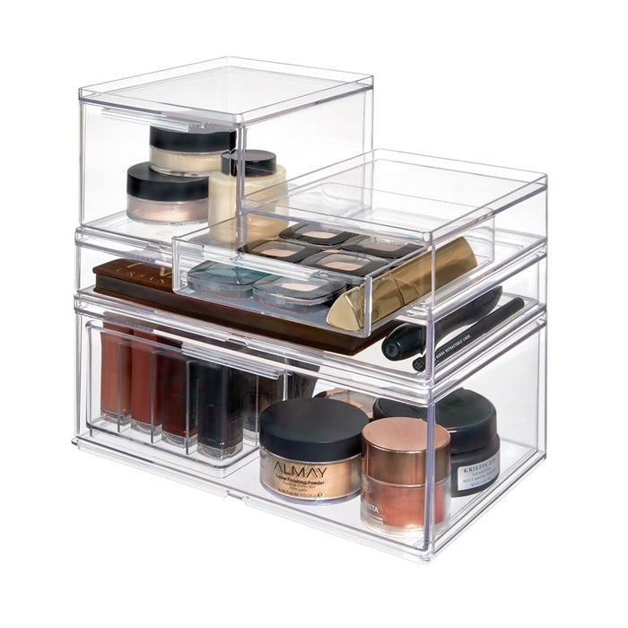 iDesign - Opberglade, 17.8 x 26.7 x 10.8 cm, Kunststof, Transparant -