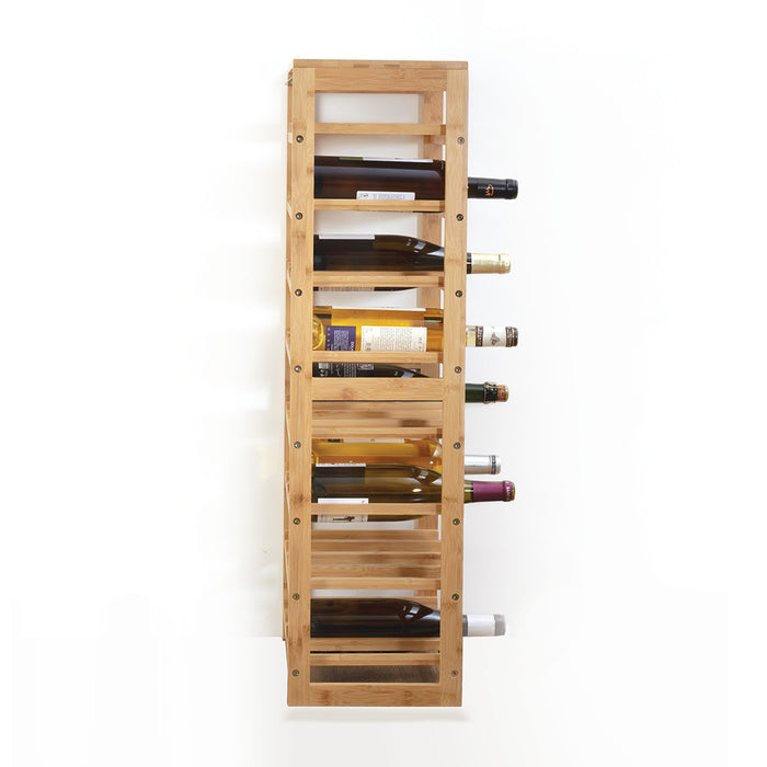 5five Wijnrek - 8 lagen - 32 flessen - bamboe hout - 45 x 24 x 89 cm