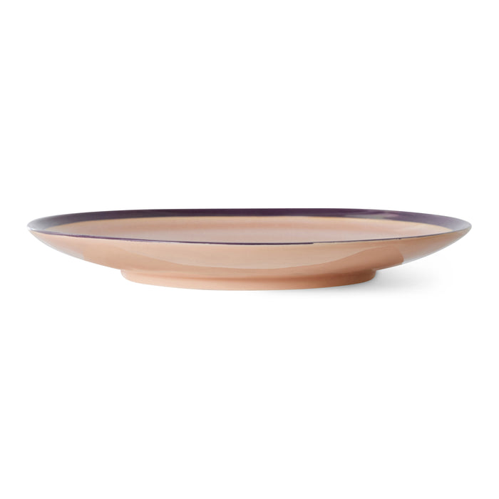 HKliving 70's Dinerbord Ø 29 cm - Set van 2 - Bedrock