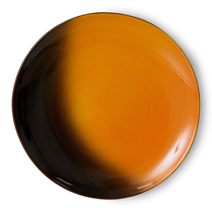 HKliving 70's Dessertbord Ø 17,5 cm - Set van 2 - Sunshine