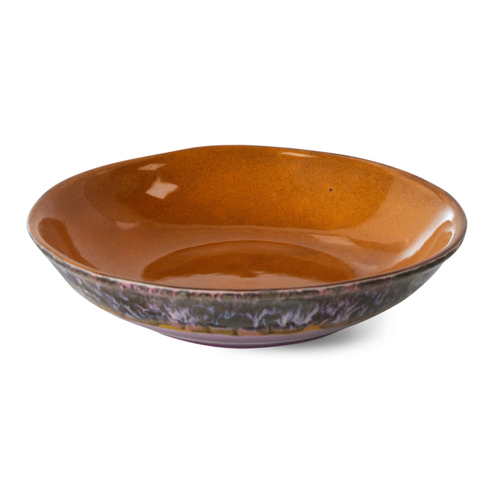 HKliving 70's Curry Bord - Set van 2 - Daybreak