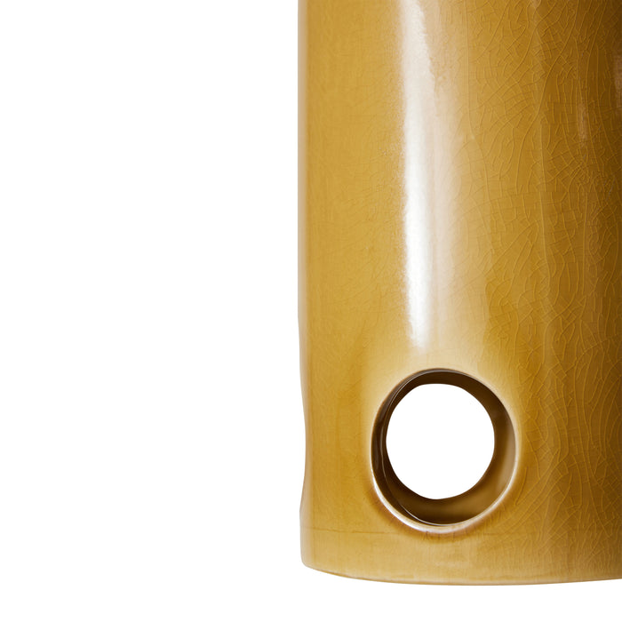 HKliving Ceramic Hanglamp - Mustard