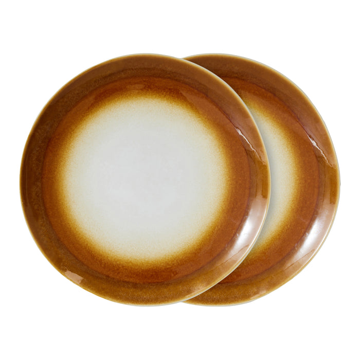 HKliving 70's Dinerbord Ø 29 cm - Set van 2 - Supernova