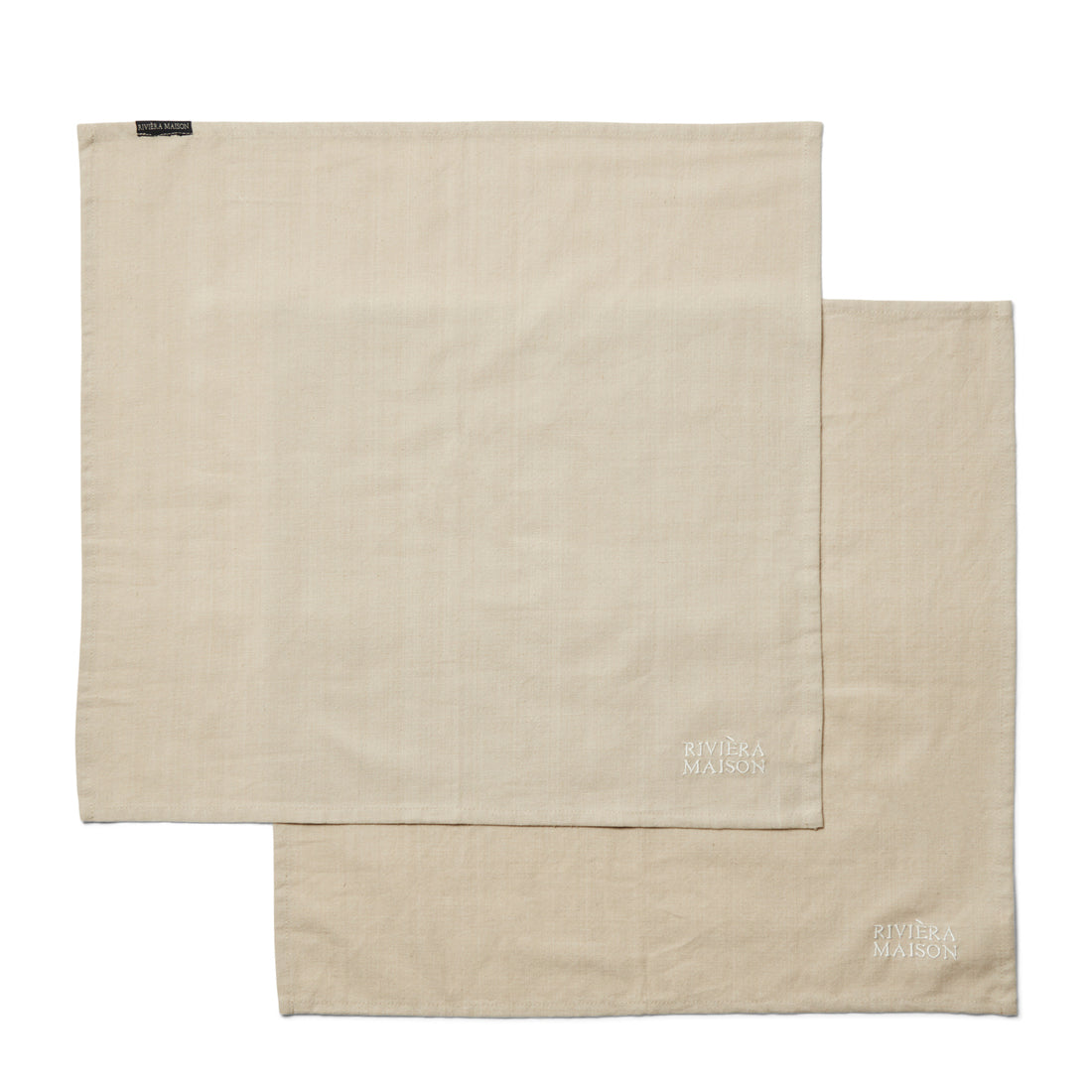 Riviera Maison Stoffen servetten set - Whisper Flax