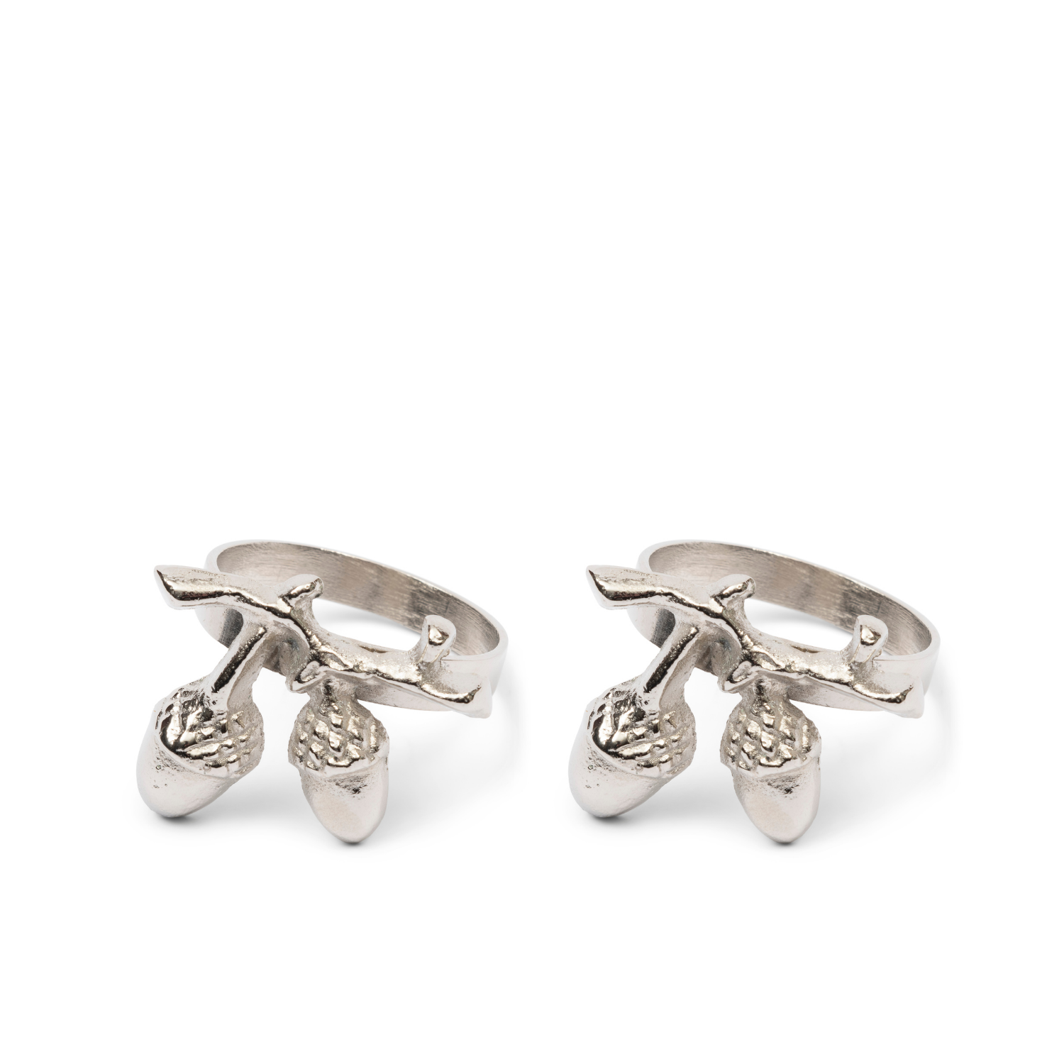 Riviera Maison Servetringen, Zilver - Acorn - 2 stuks