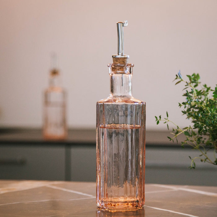 Brût Homeware, Set van 2, Olie|Azijn set 30 CL, zacht roze