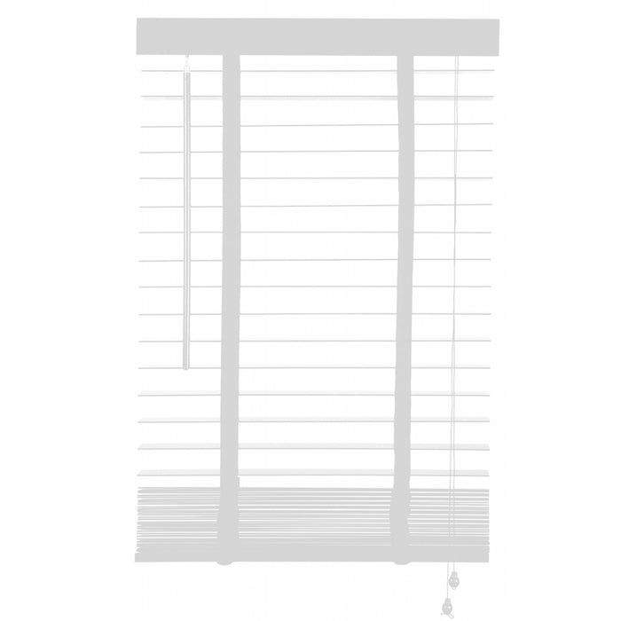 Jaloezie Hout Wit - Hout - 60x210x5cm (BxHxD)