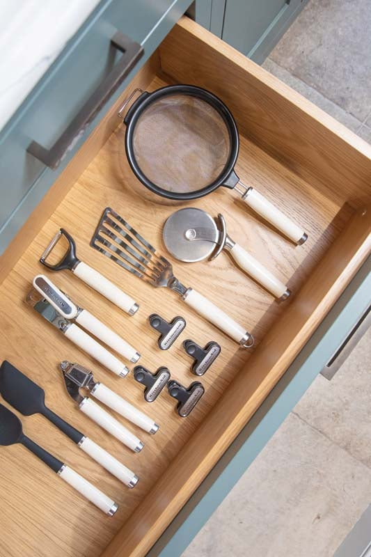 KitchenAid - Schuimspaan, Frituurschep - Almond Cream - Hittebestendig