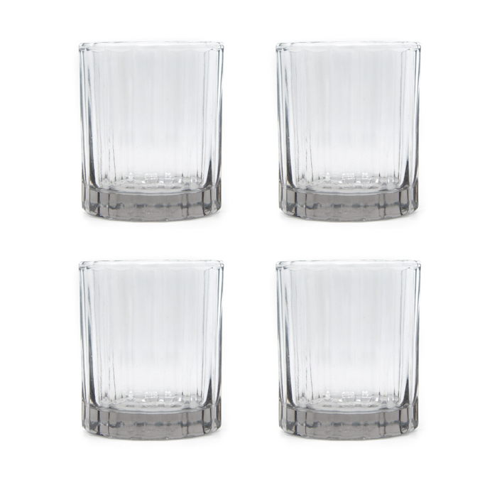 Brût Homeware, Set van 4, Whiskey Tumbler 25 CL, helder