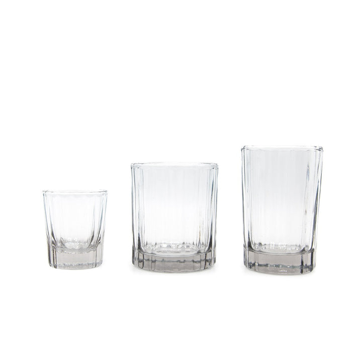 Brût Homeware, Set van 4, Whiskey Tumbler 25 CL, helder