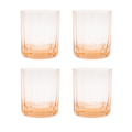 Brût Homeware, Set van 4, Whiskey Tumbler 25 CL, zacht roze