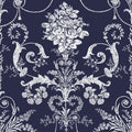 Laura Ashley Josette Behang - Bloemen - 10mx52cm - Blauw