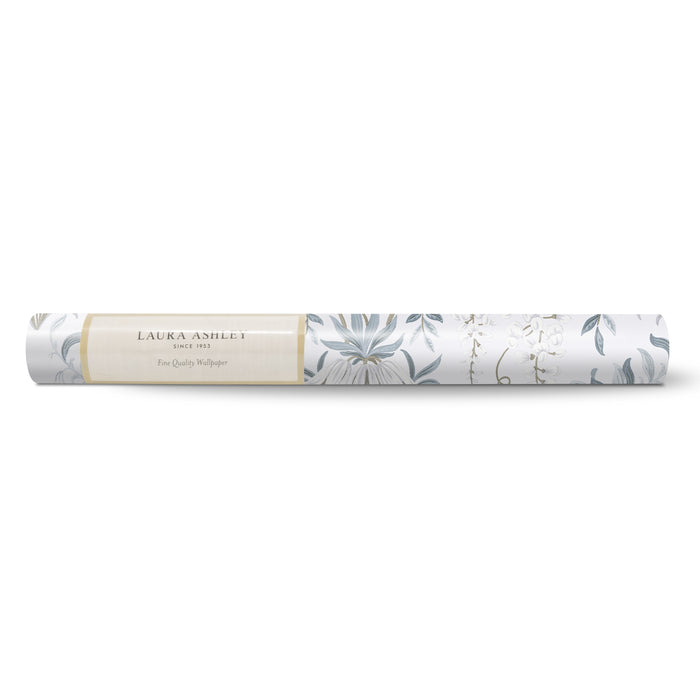 Laura Ashley Parterre Behang - Bloemen - 10mx52cm - Blauw