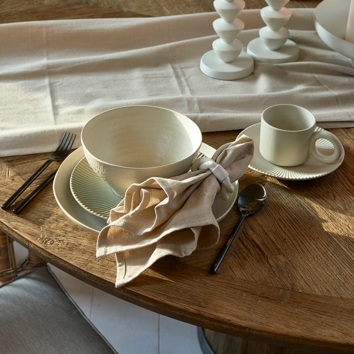 Riviera Maison Stoffen servetten set - Whisper Flax