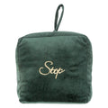 Cosy & Trendy Deurstopper - velvet - 1.4 kg - donkergroen - oppak lus