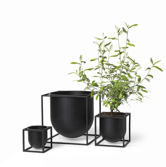 Audo Copenhagen Kubus 23 plantenbak zwart