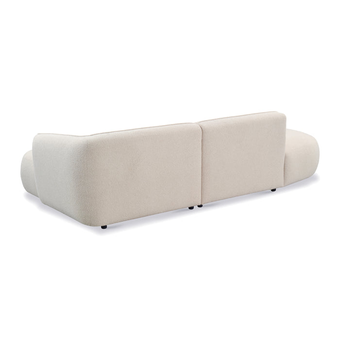 by fonQ Soft Ottomane Bank Links - Bouclé - Crème