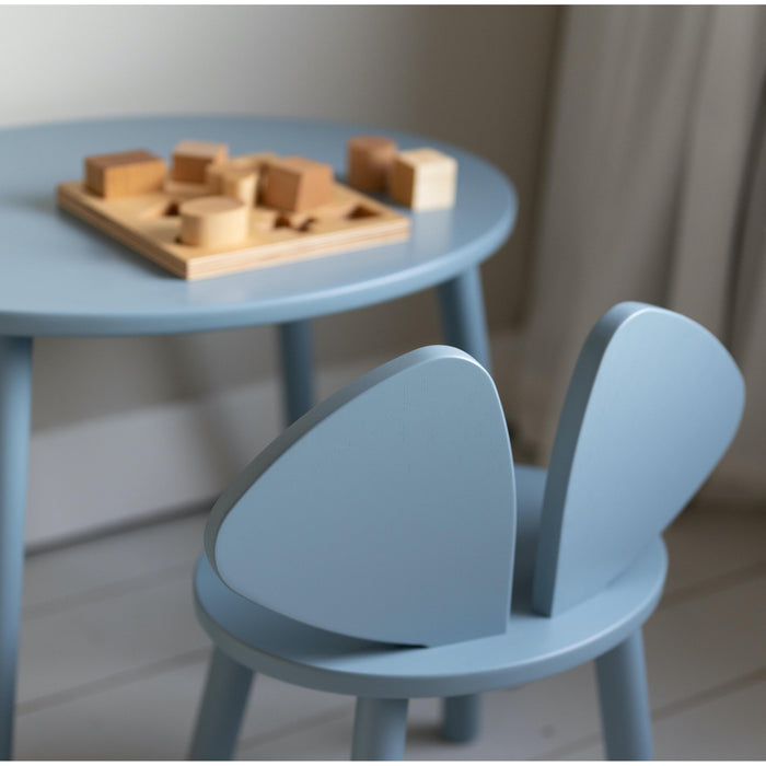 Nofred Mouse kinderstoel + kindertafel set beige