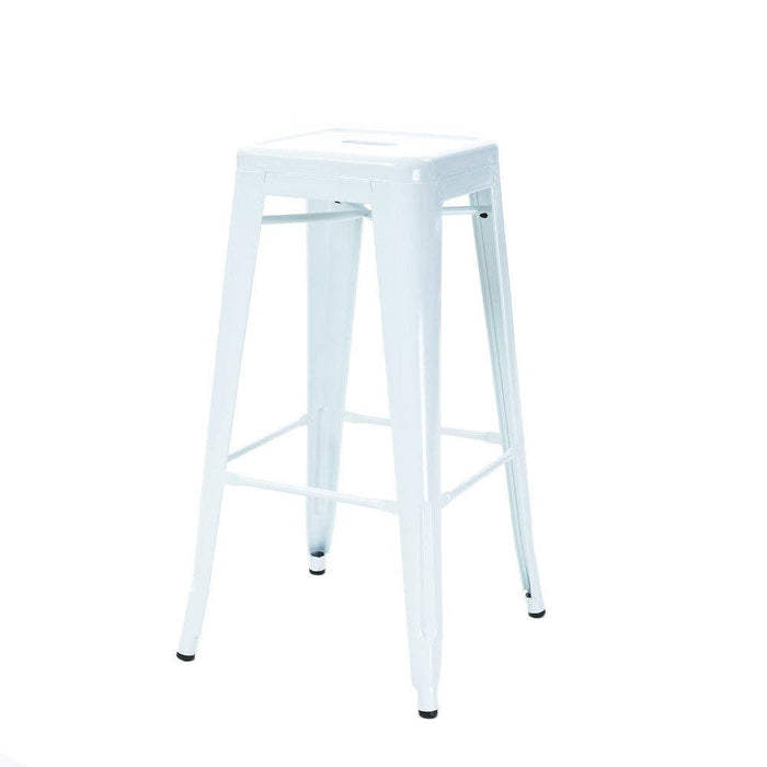 Legend Metalen barkruk wit - 65 cm - set van 2