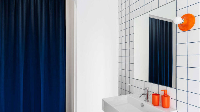 Teti wandlamp transparant oranje
