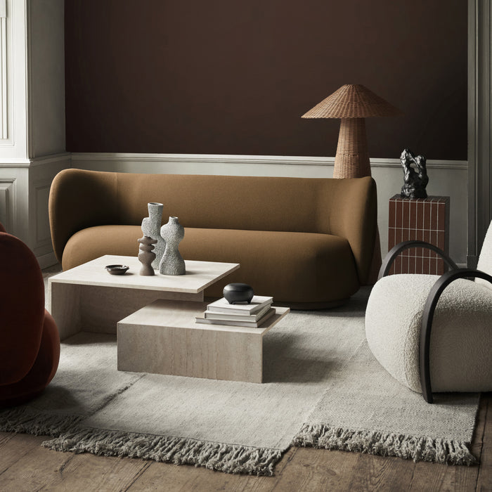 ferm LIVING Distinct Grande Duo Salontafel - Travertine