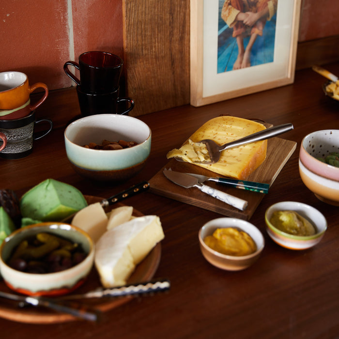 HKliving 70's Noodle Kommen Ø 13,5 cm - Set van 4 - Geyser