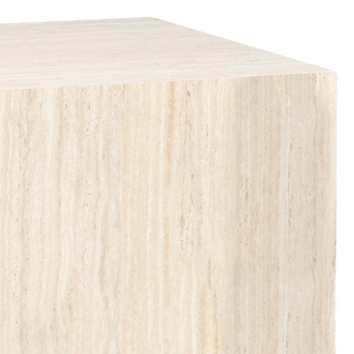 by fonQ Dice Bijzettafel Set van 2 - Pilaar - Crème