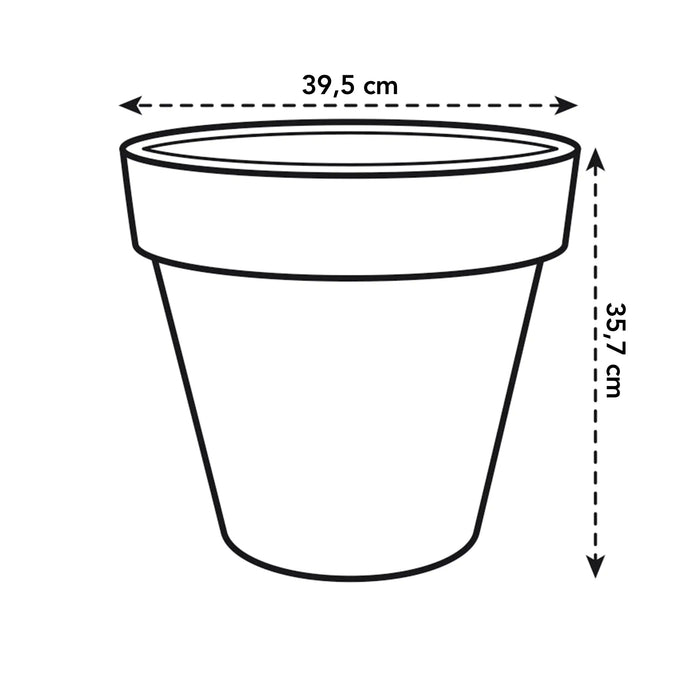 Elho Pure Round Bloempot Ø 40 cm - Antraciet