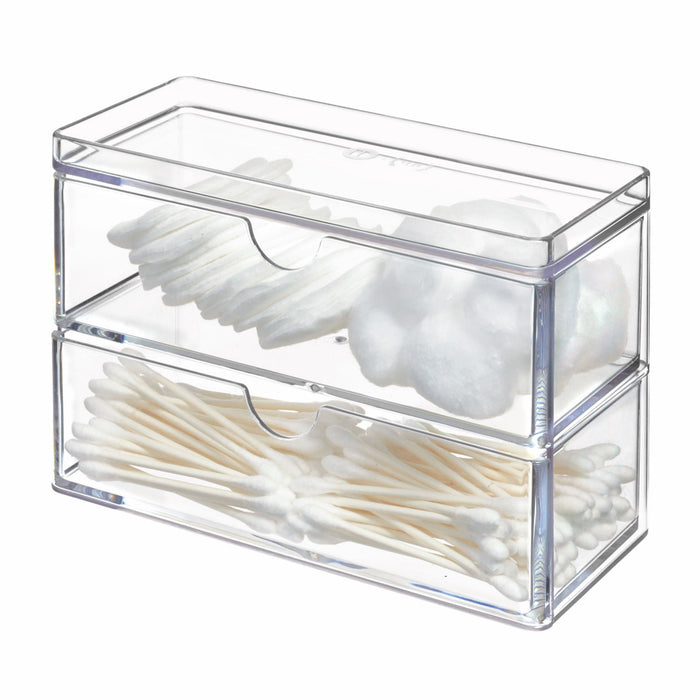 iDesign - Mini Ladekastje, 2 Lades, 17.8 x 7.6 x 11.4 cm, Kunststof, T