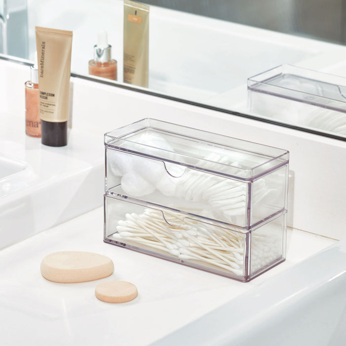 iDesign - Mini Ladekastje, 2 Lades, 17.8 x 7.6 x 11.4 cm, Kunststof, T