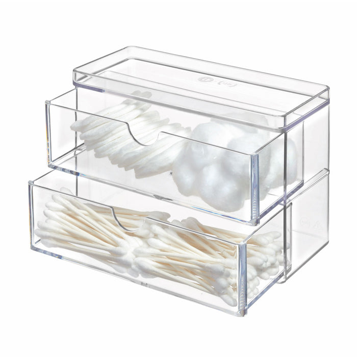 iDesign - Mini Ladekastje, 2 Lades, 17.8 x 7.6 x 11.4 cm, Kunststof, T