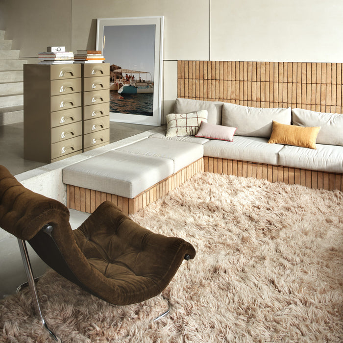 HKliving Fluffy Vloerkleed 200 x 300 cm - Lichtroze