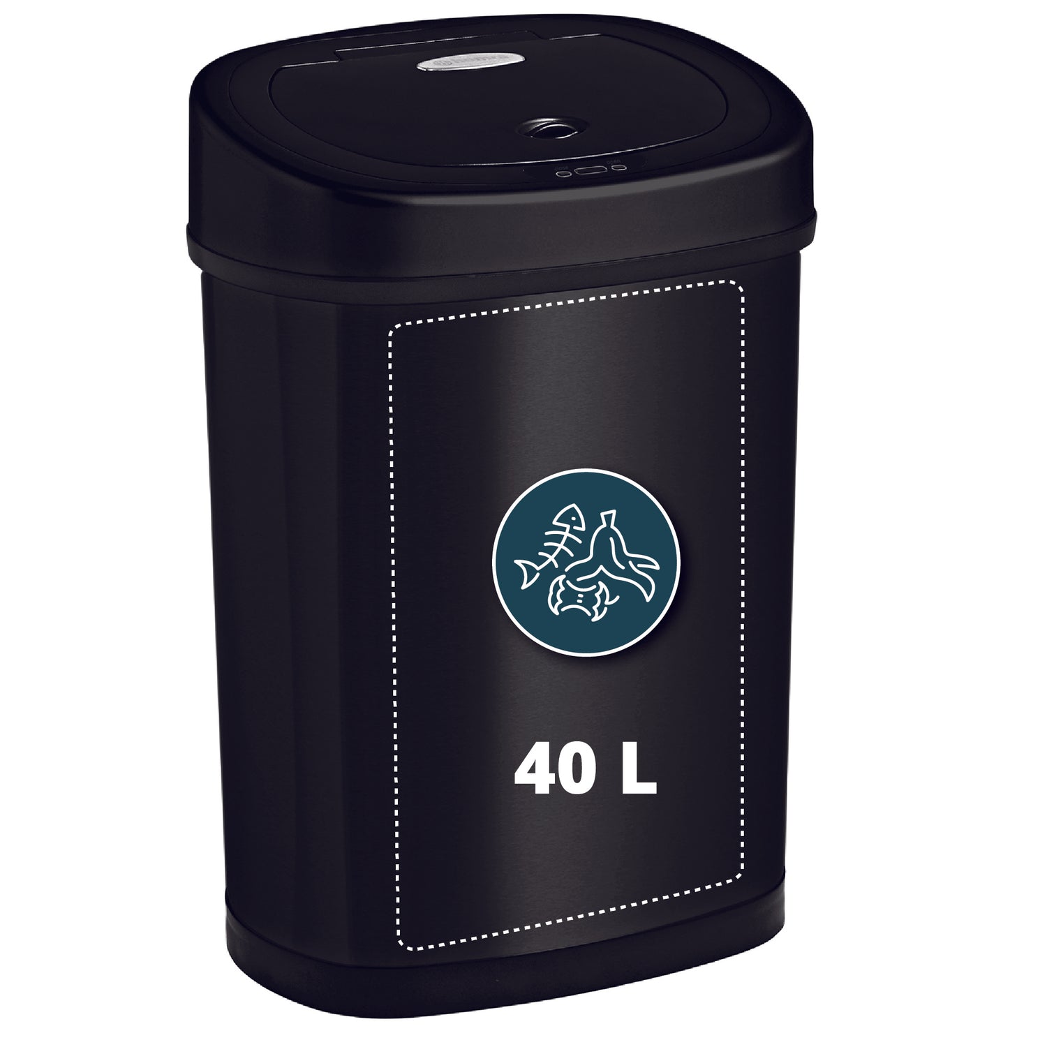 Homra FONIX Prullenbak met Sensor - 40L - Zwart