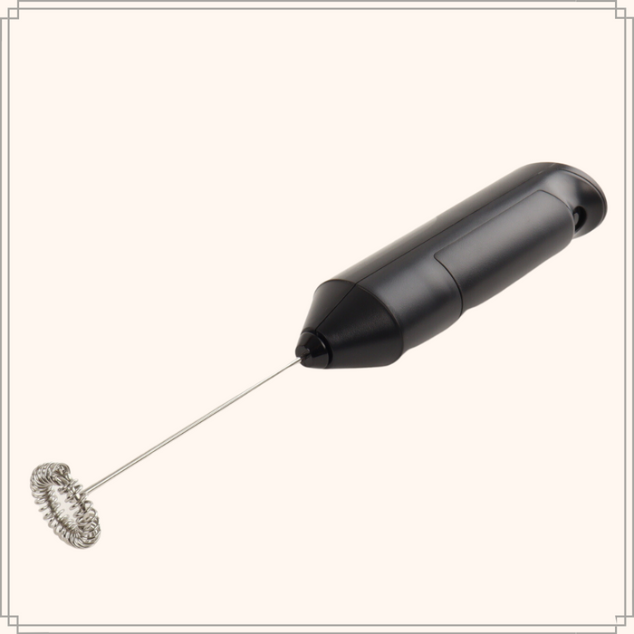 OTIX Melkopschuimer Elektrisch Handmatig Zwart 3,5x2,7x22,4cm Staal