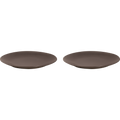 Mammoet Bord Spirit 27.5 cm Grijs Stoneware 2 stuks
