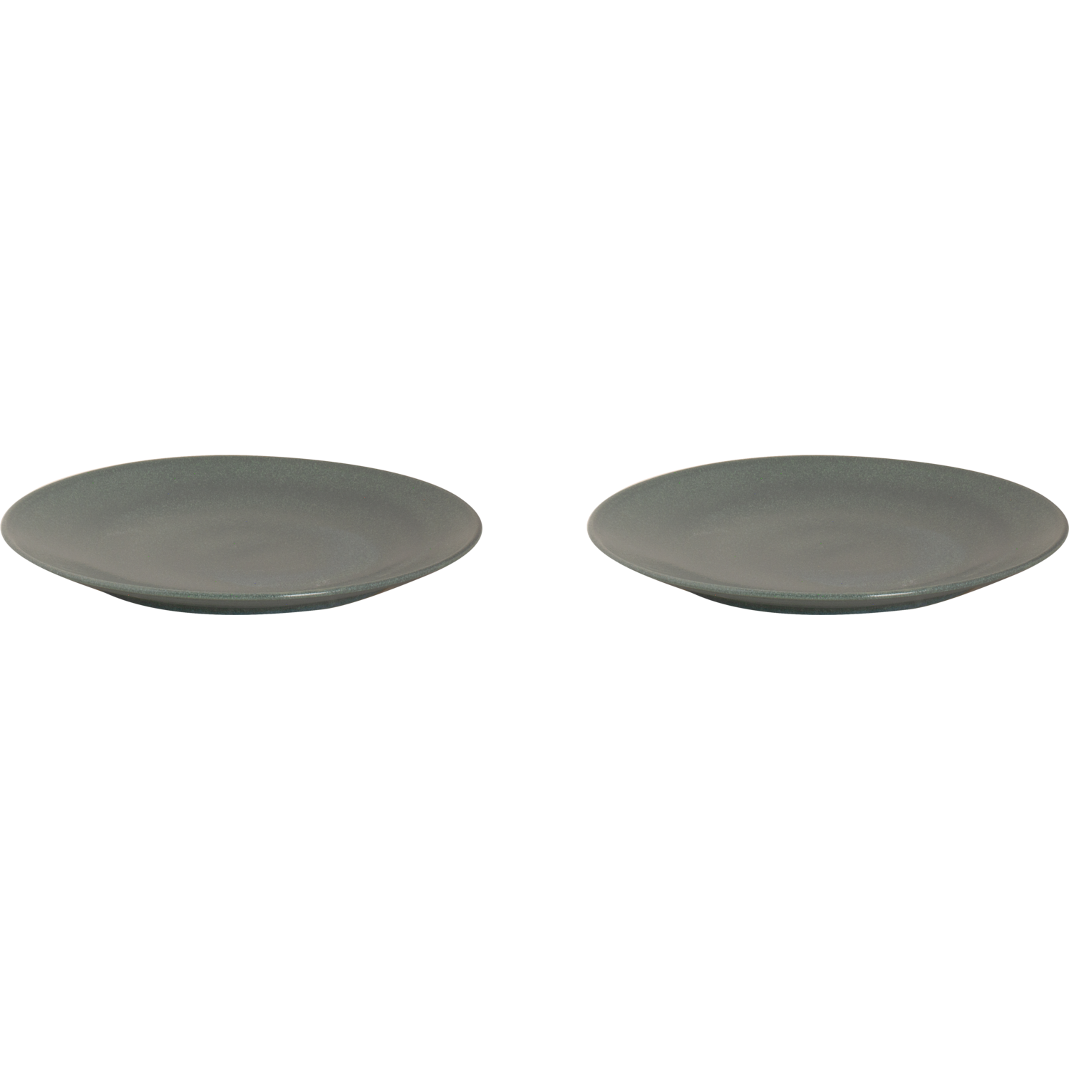 Mammoet Bord Spirit 27.5 cm Groen Stoneware 2 stuks