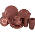 Mammoet Serviesset Spirit Stoneware 6-persoons 30-delig Rood