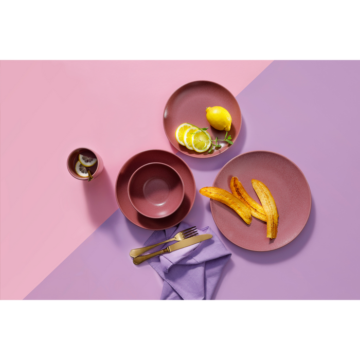 Mammoet Serviesset Spirit Stoneware 6-persoons 30-delig Rood