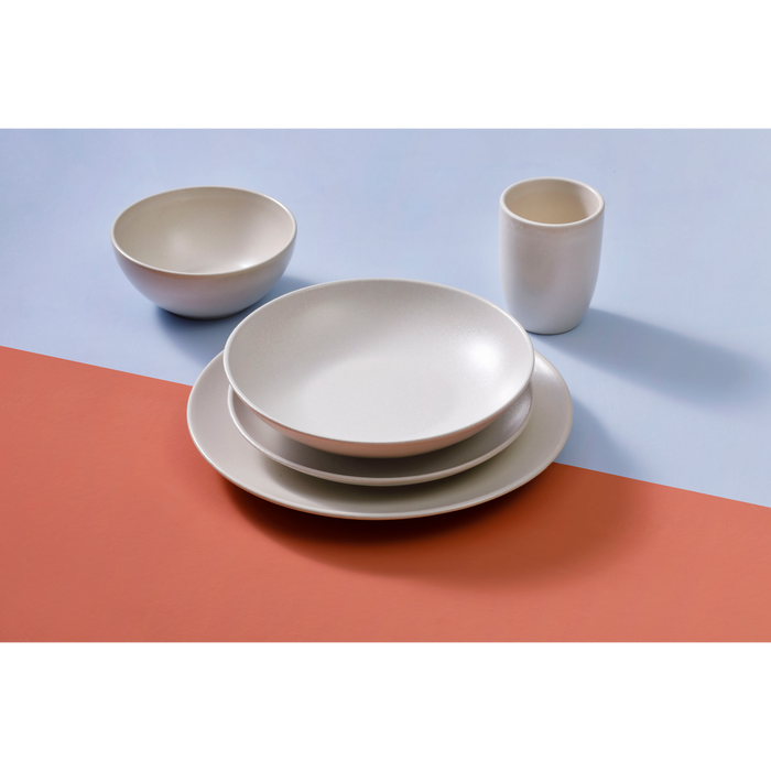 Mammoet Serviesset Spirit Stoneware 6-persoons 30-delig Wit