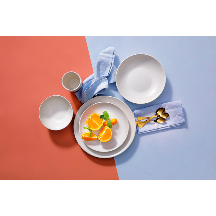 Mammoet Serviesset Spirit Stoneware 6-persoons 30-delig Wit
