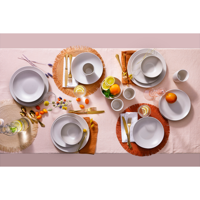 Mammoet Serviesset Spirit Stoneware 6-persoons 30-delig Wit