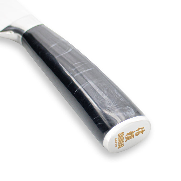 Shinrai Japan - Japanse Damascus Print Onyx Epoxy - Santoku mes (18cm)